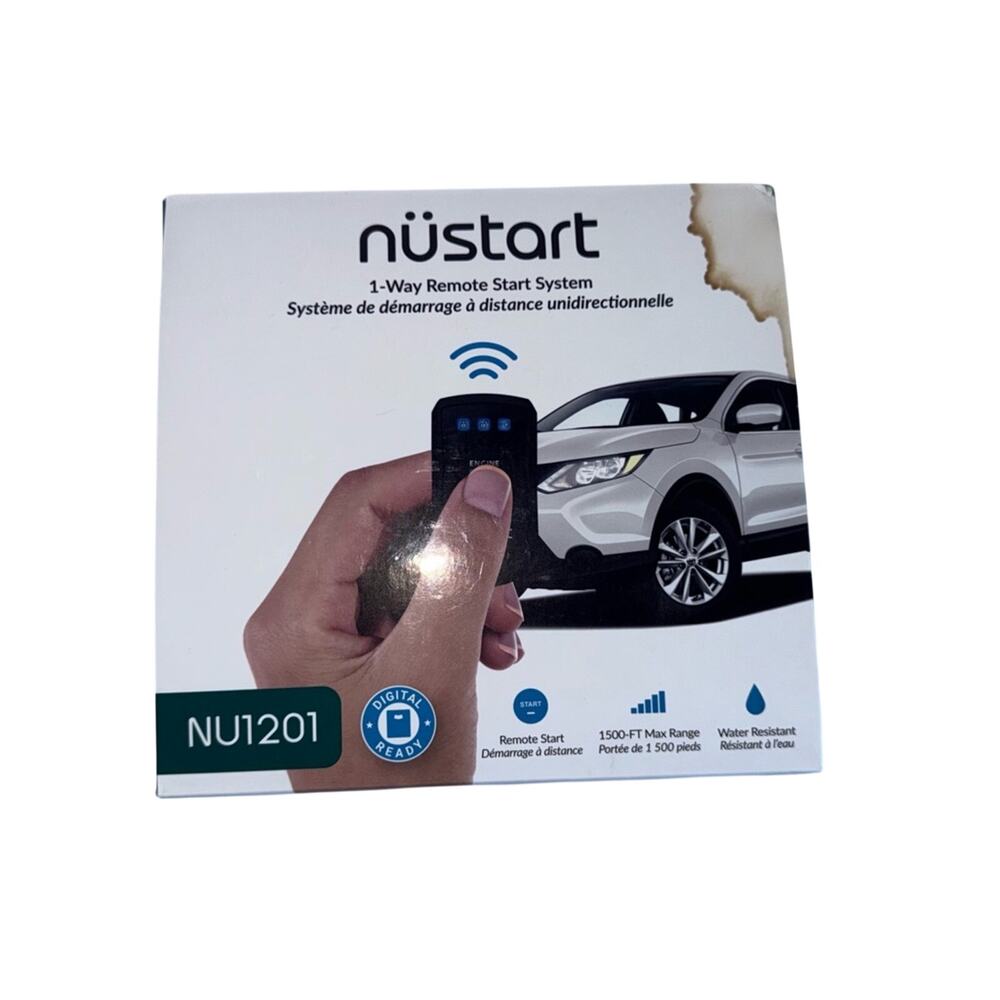 NIB NUSTART NU1201 1-Way Remote Car Starter Includes control module
